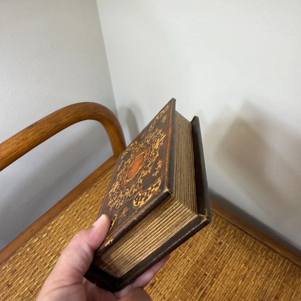 Hidden Storage Book Secret Stash Safe Box Library Core Grandmillennial Old World